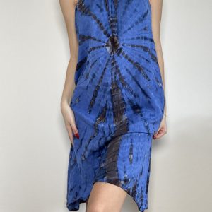 Krátké šaty batik – modré