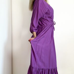 Šaty fialové dlouhé