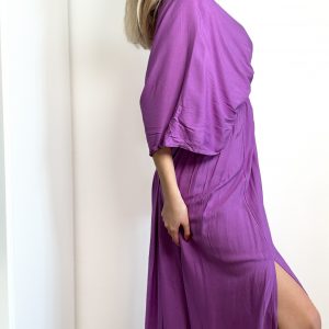 Šaty – fialové dlouhé